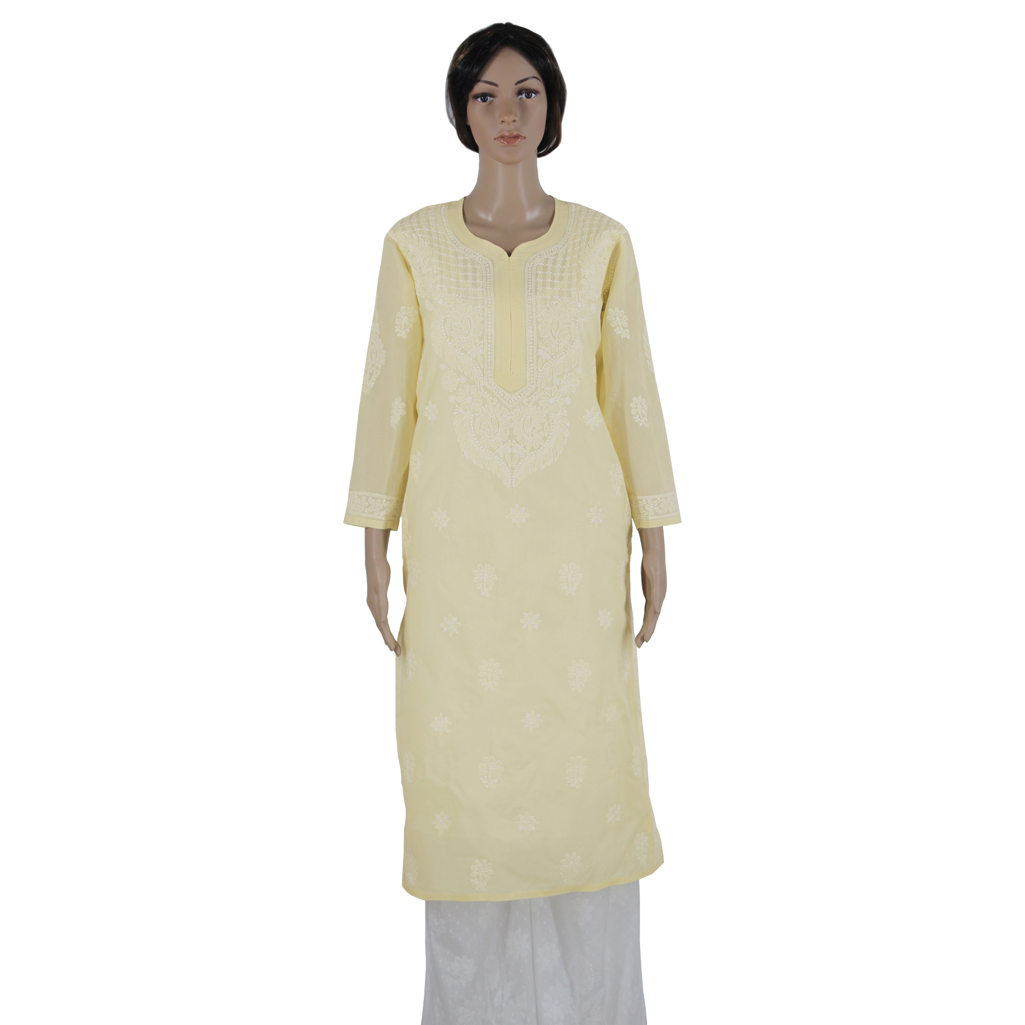 Women Chikan Embroidery Georgette A-line Kurta Price in India, Full  Specifications & Offers | DTashion.com